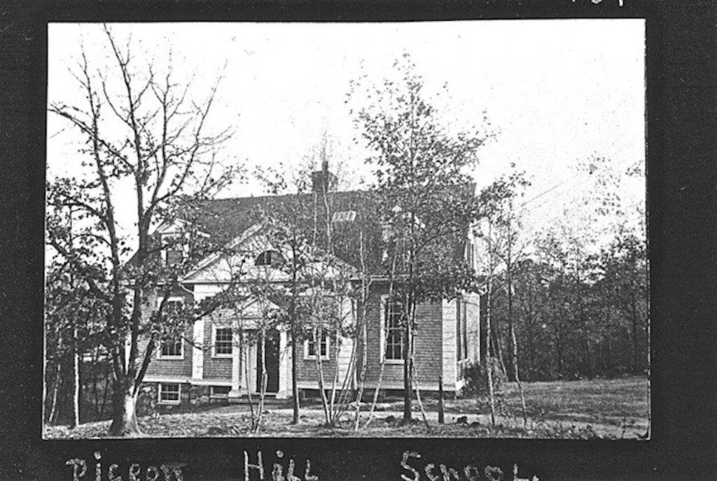 old photo of Meadowbrook campus building