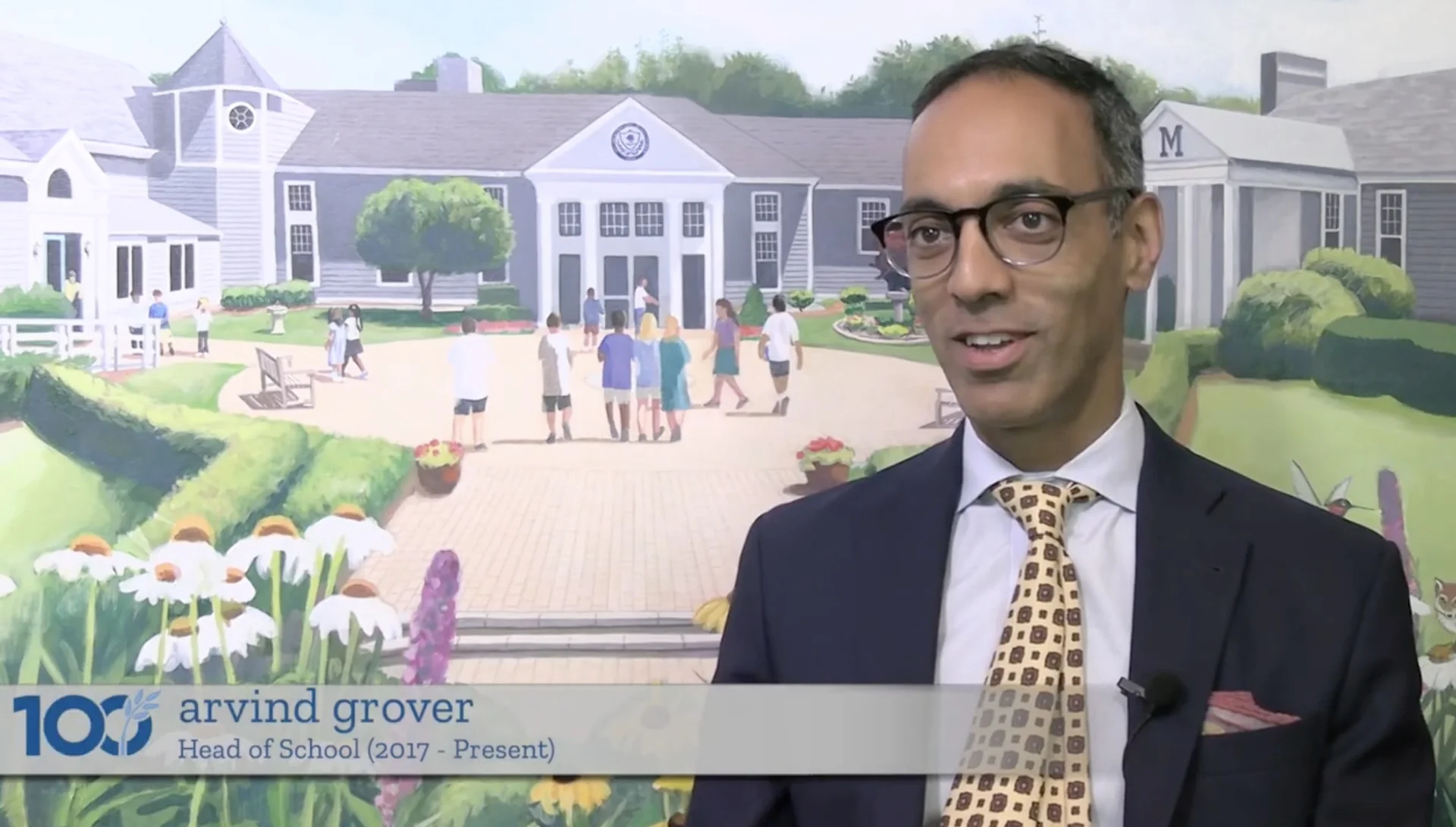 video still of arvind grover, Meadowbrook Head of School
